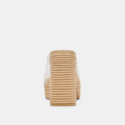 LICHIA HEELS NATURAL VINYL - Dolce Vita