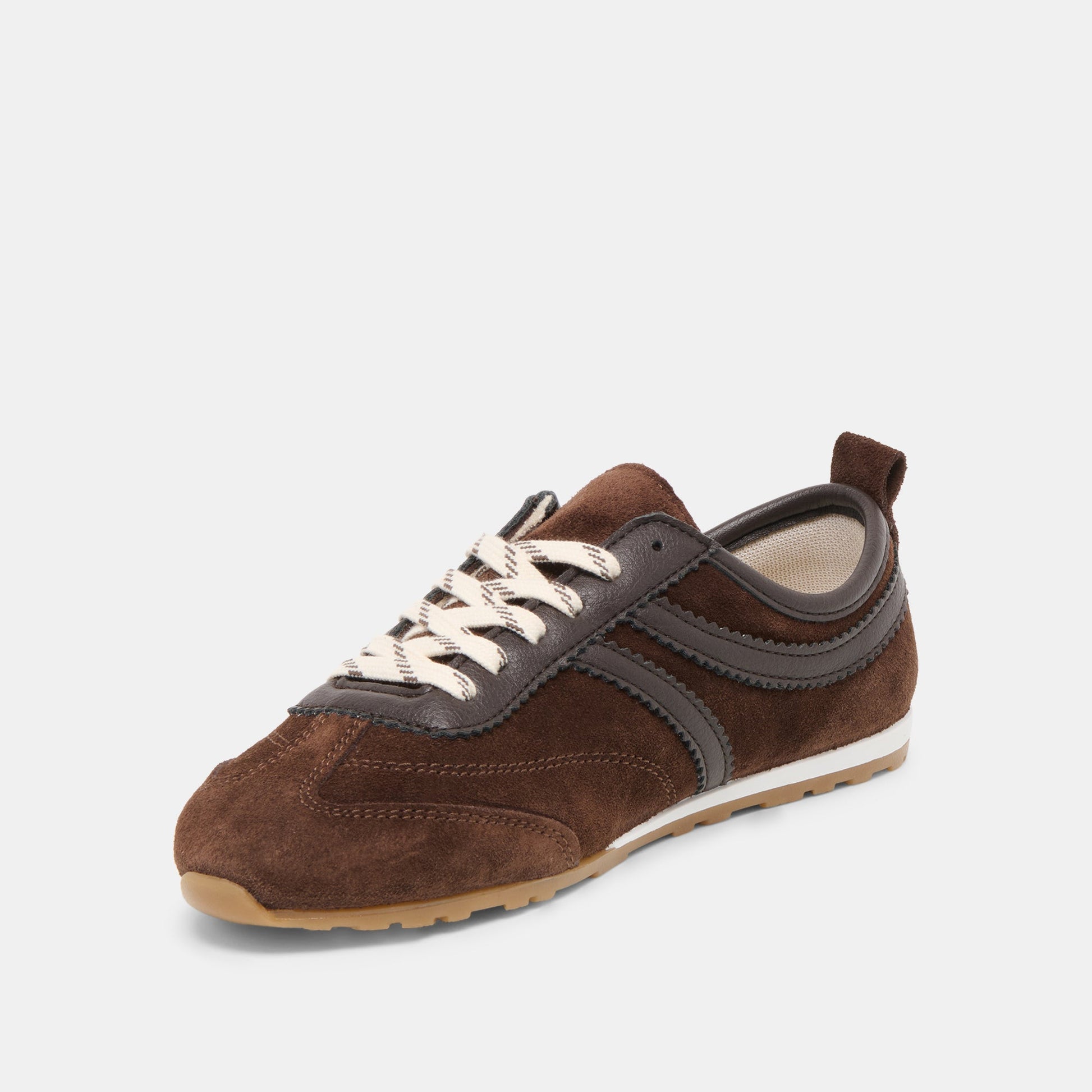 Viper Dk Brown Suede Sneakers - Dolce Vita