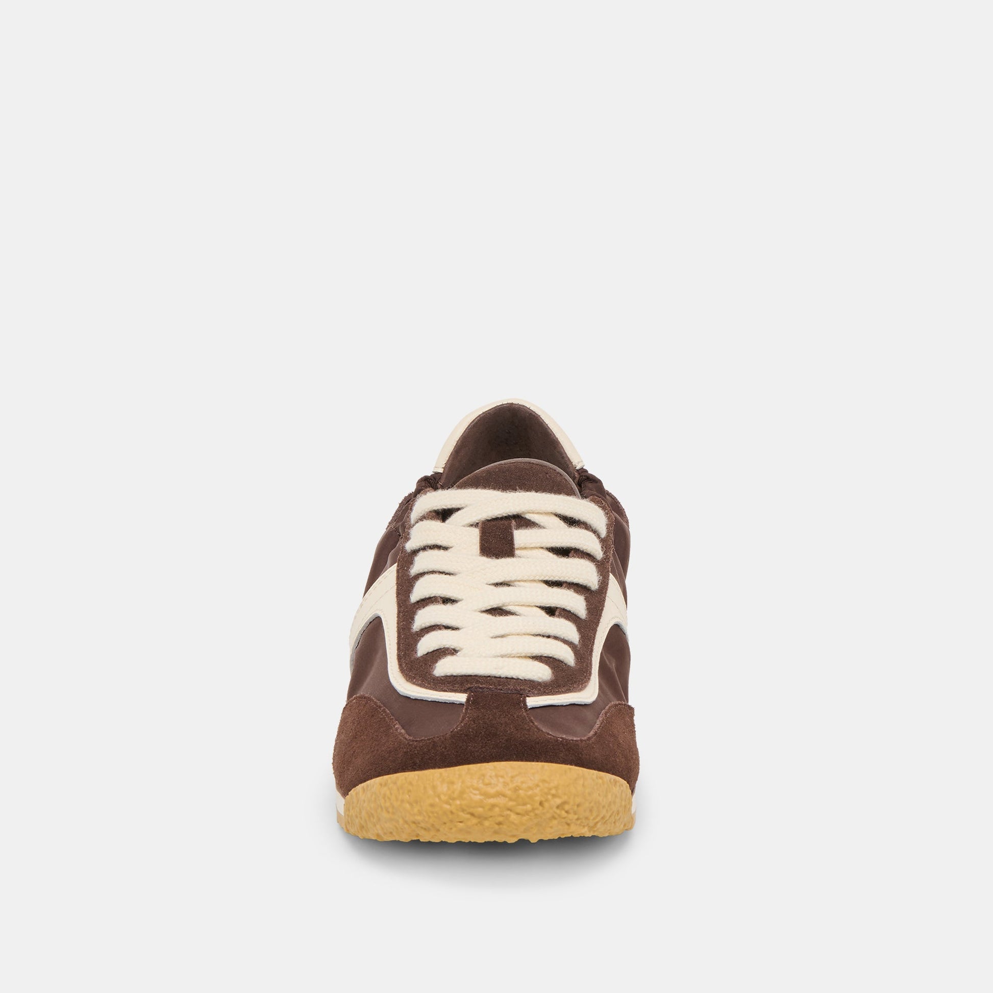 Sariya Dk Brown Nylon Sneakers - Dolce Vita