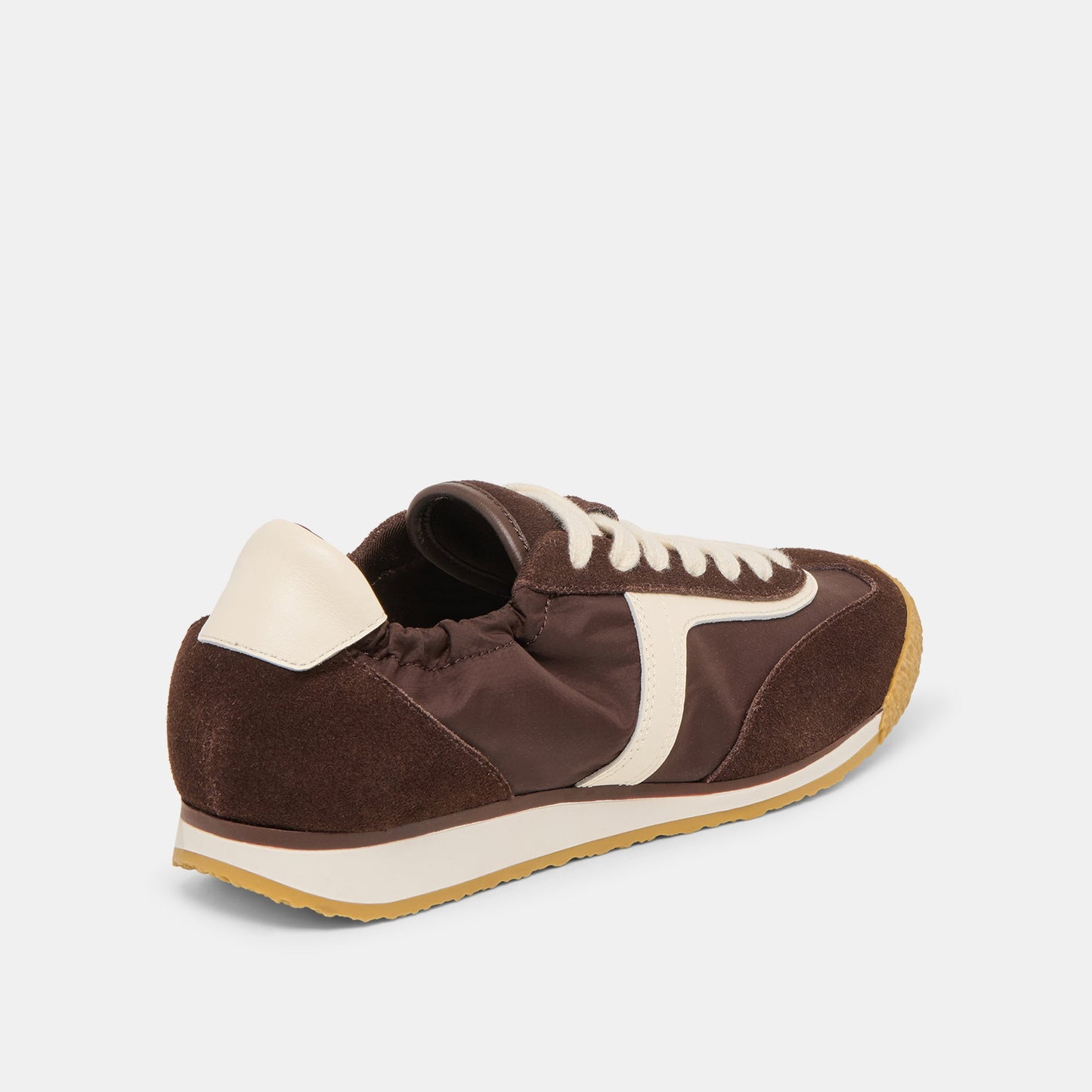 Sariya Dk Brown Nylon Sneakers - Dolce Vita