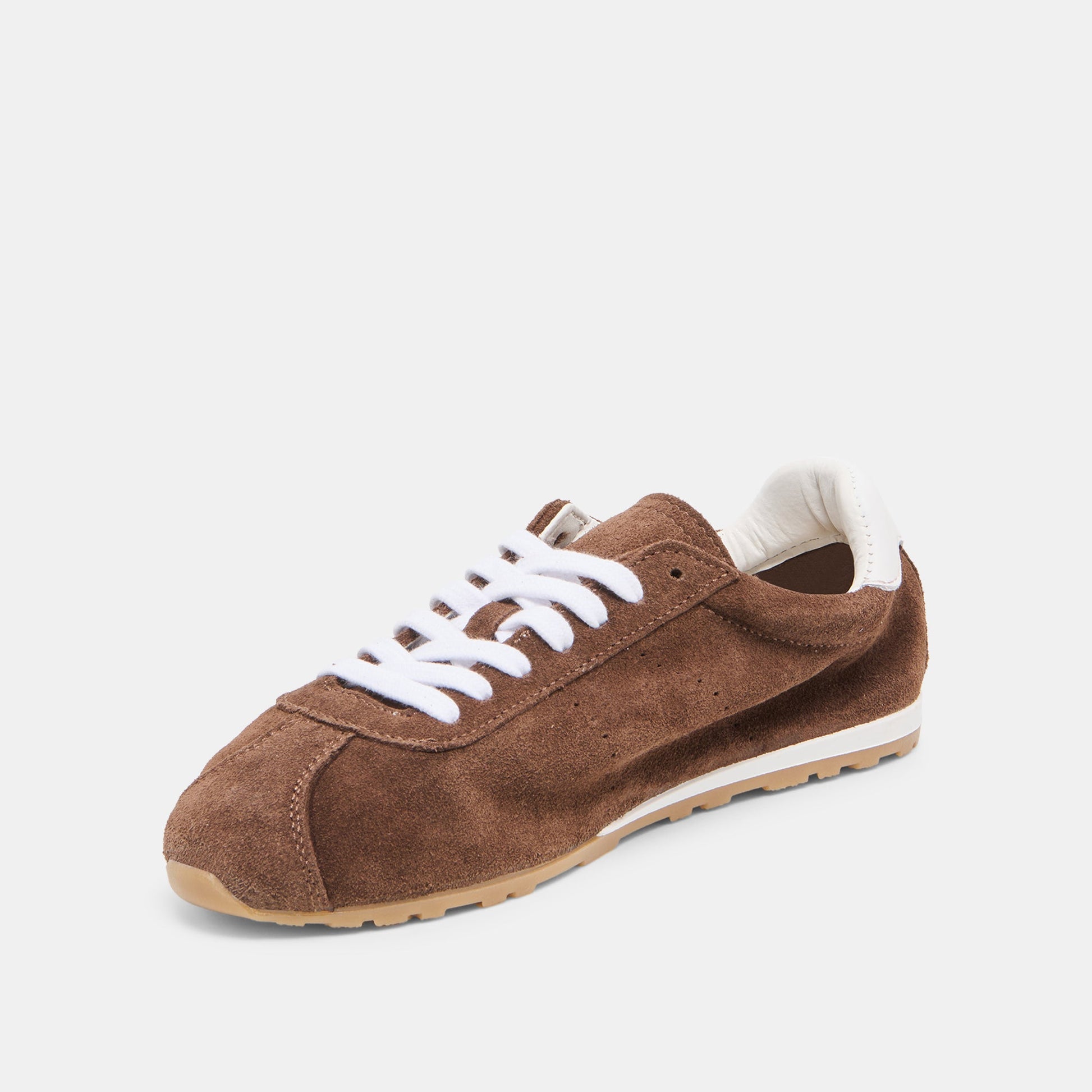 Serina Dk Brown Suede Sneakers - Dolce Vita
