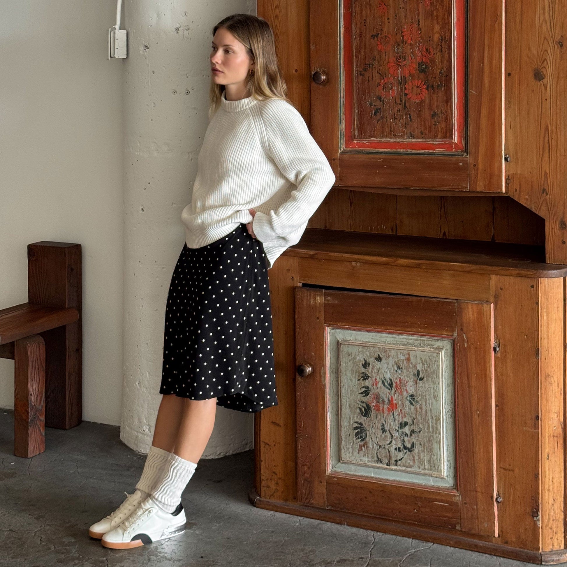 ZINA SNEAKERS WHITE BLACK LEATHER - Dolce Vita