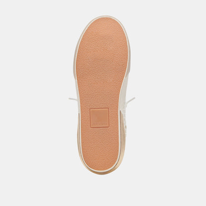 ZINA SNEAKERS BONE GOLD WOVEN - Dolce Vita