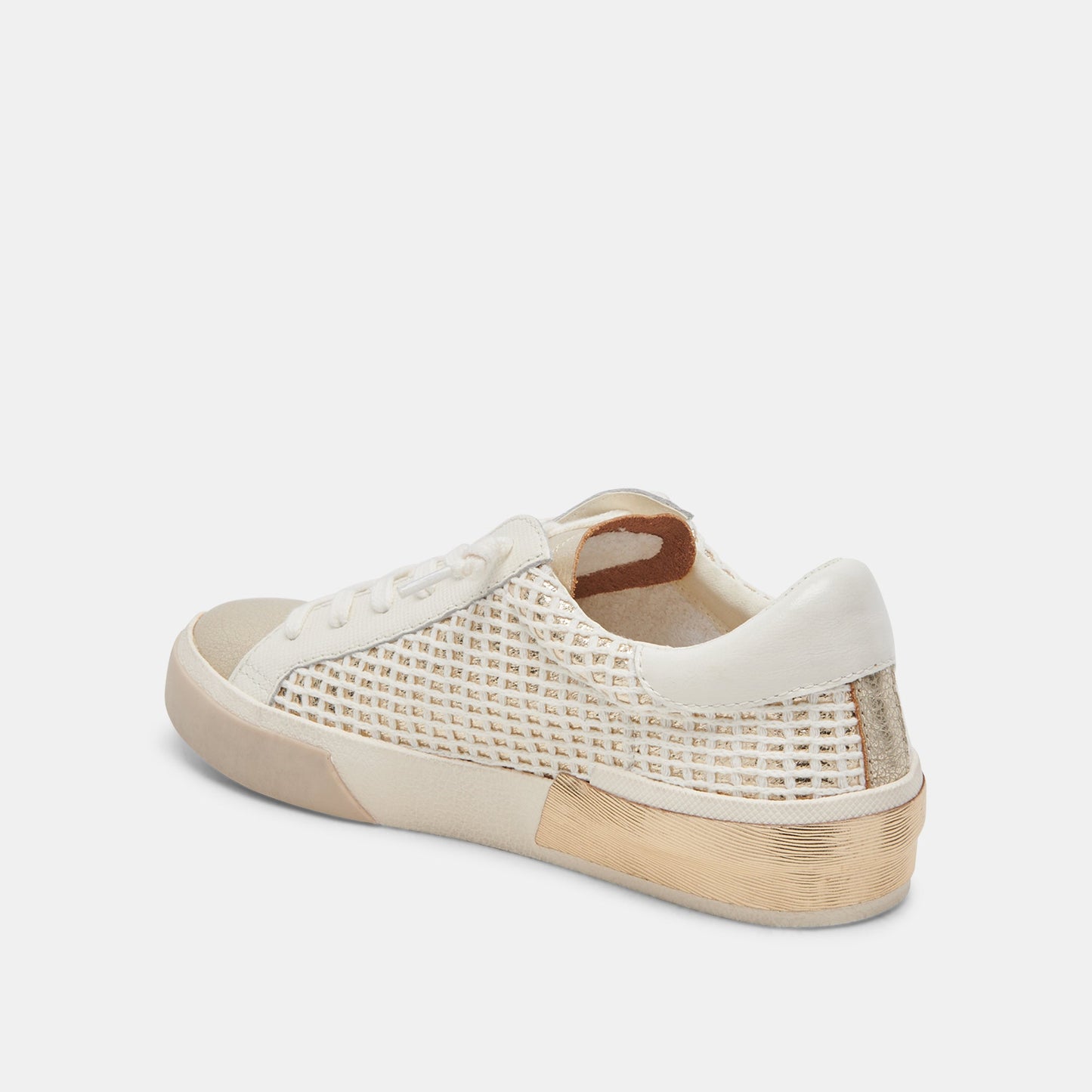 ZINA SNEAKERS BONE GOLD WOVEN - Dolce Vita