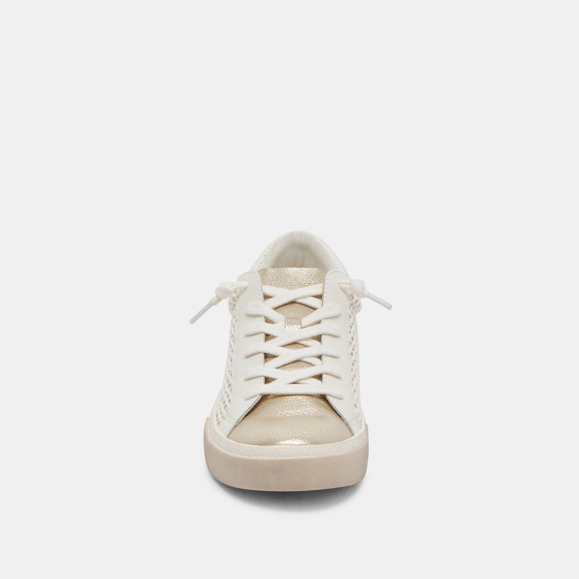 ZINA SNEAKERS BONE GOLD WOVEN - Dolce Vita