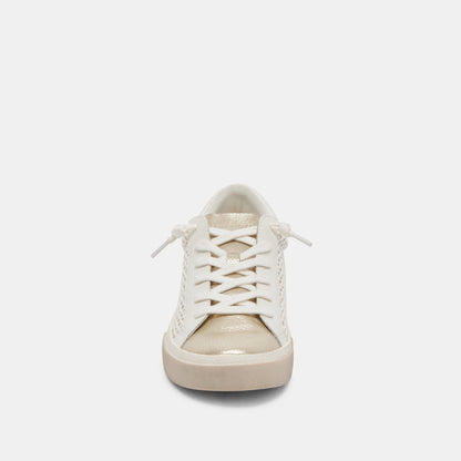 ZINA SNEAKERS BONE GOLD WOVEN - Dolce Vita
