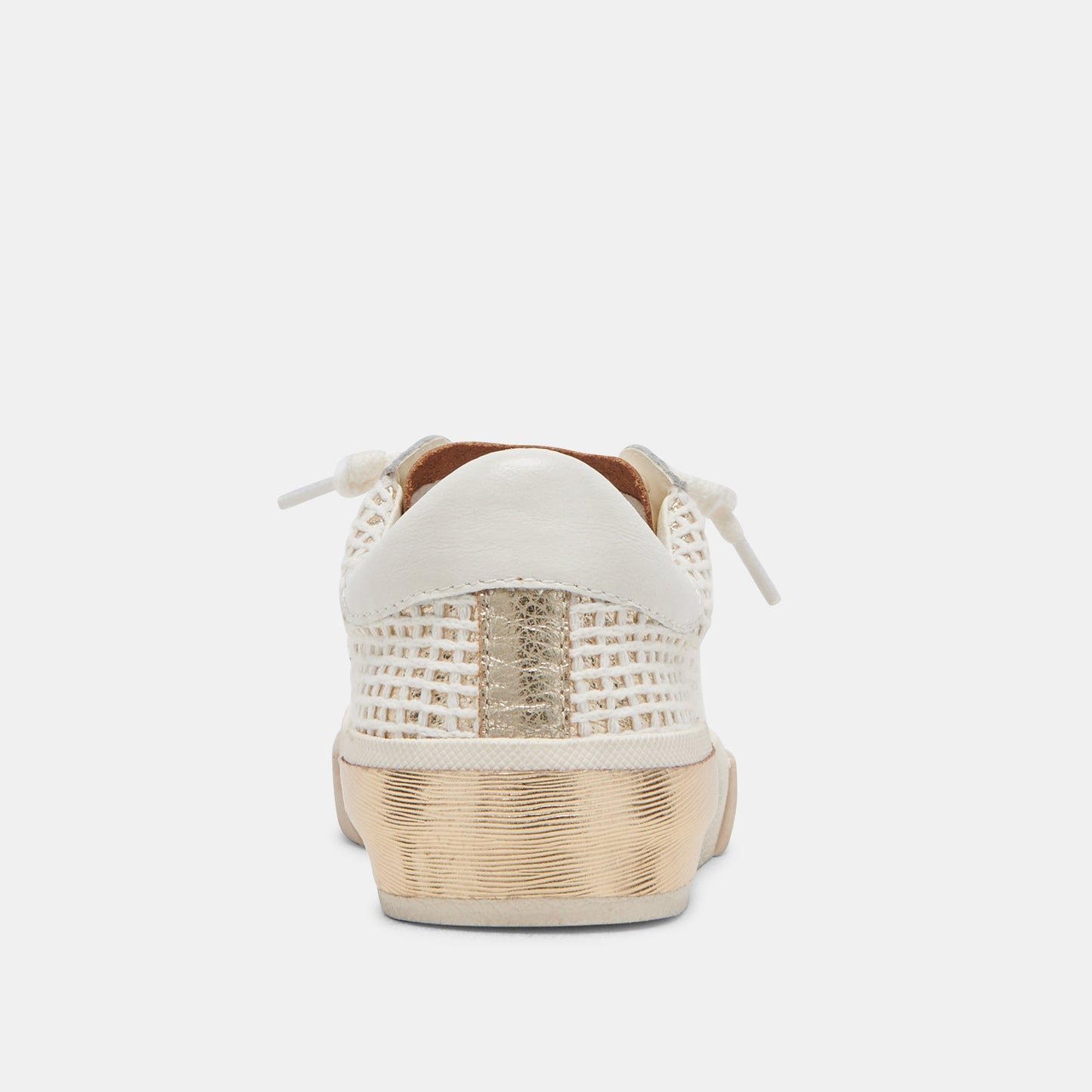 ZINA SNEAKERS BONE GOLD WOVEN - Dolce Vita