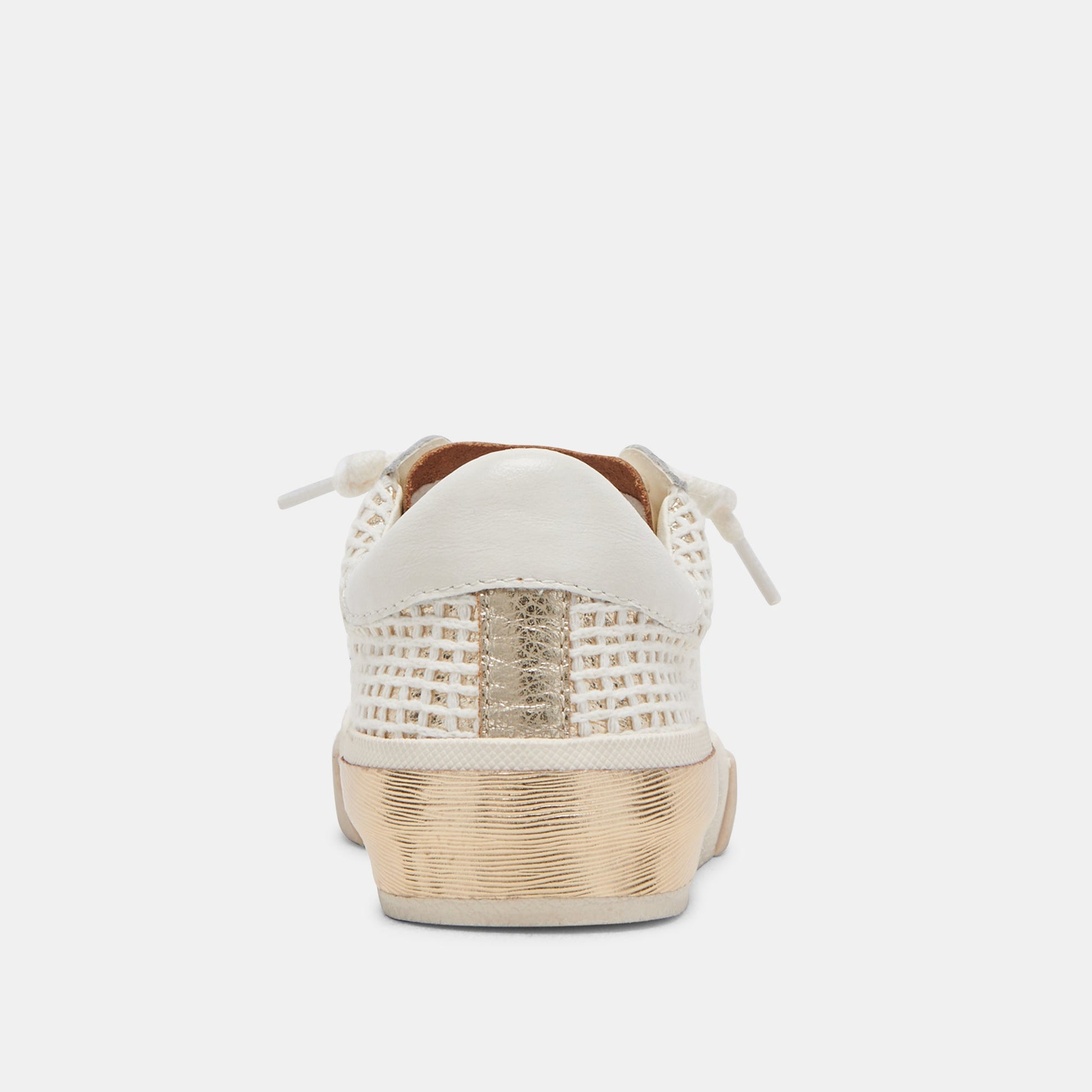 ZINA SNEAKERS BONE GOLD WOVEN - Dolce Vita