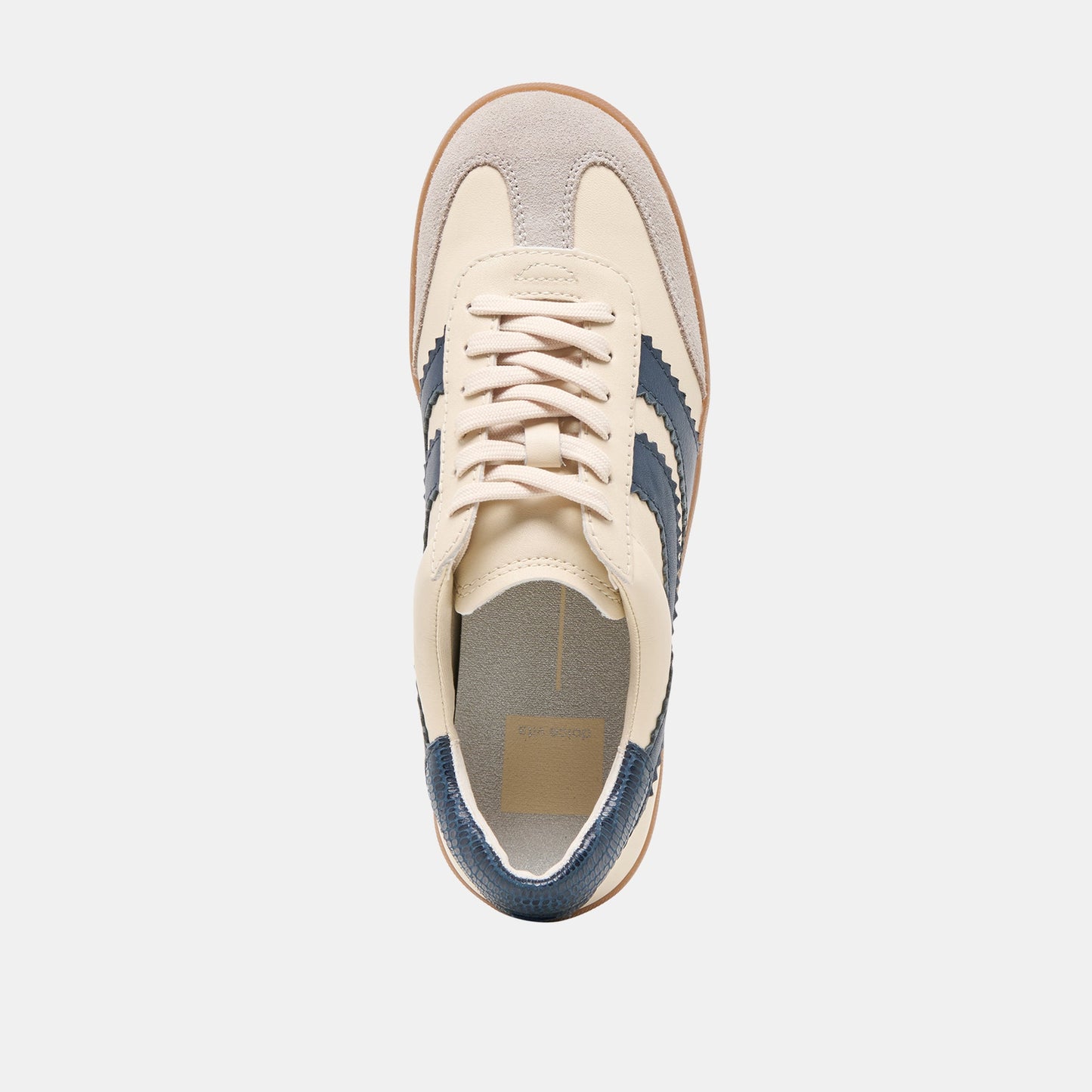 Merit White Navy Leather Sneakers - Dolce Vita