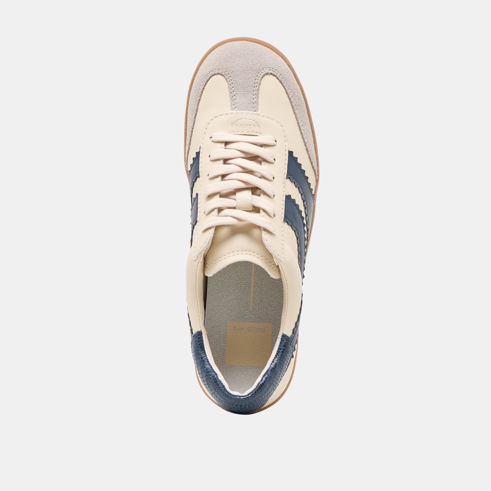 Merit White Navy Leather Sneakers - Dolce Vita