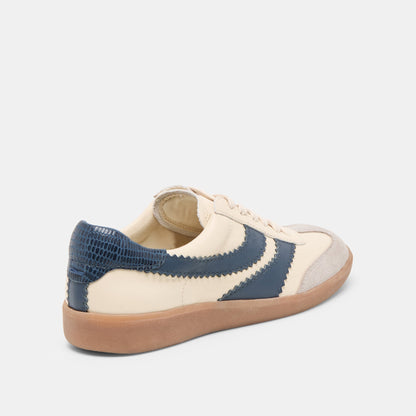 Merit White Navy Leather Sneakers - Dolce Vita