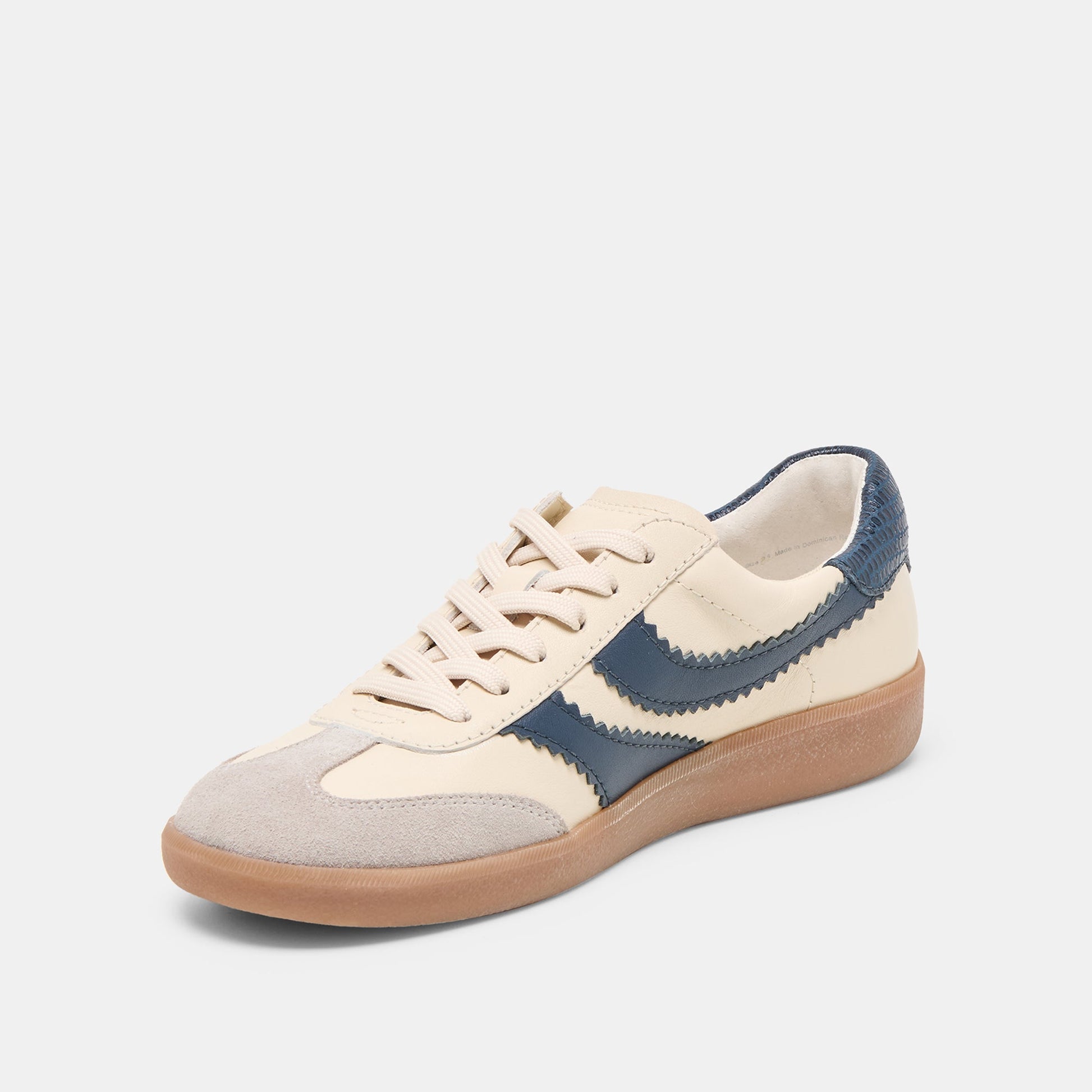 Merit White Navy Leather Sneakers - Dolce Vita