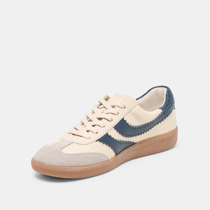 Merit White Navy Leather Sneakers - Dolce Vita