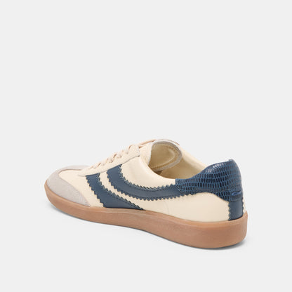 Merit White Navy Leather Sneakers - Dolce Vita