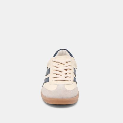 Merit White Navy Leather Sneakers - Dolce Vita