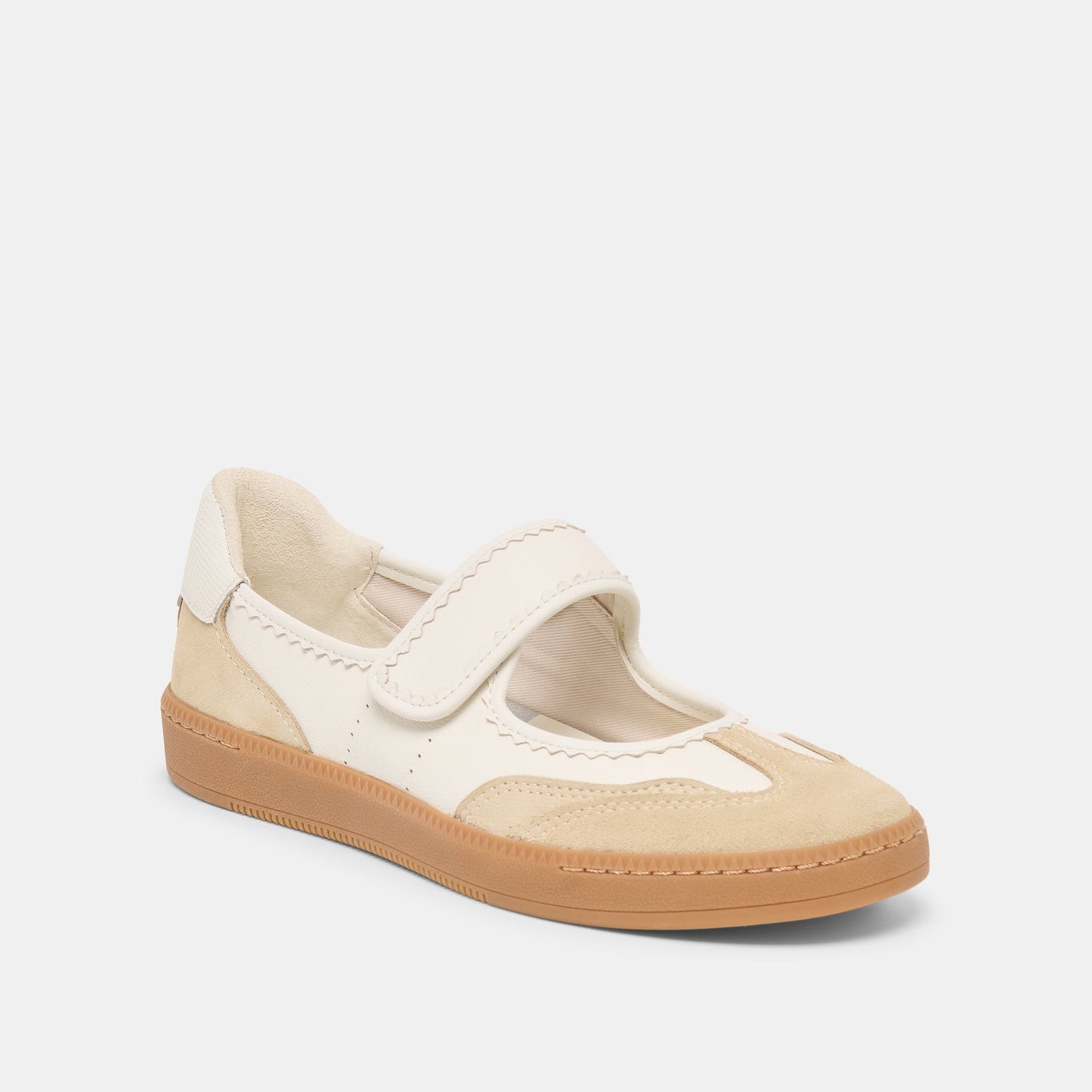 Nanet Ivory Multi Leather Sneakers - Dolce Vita