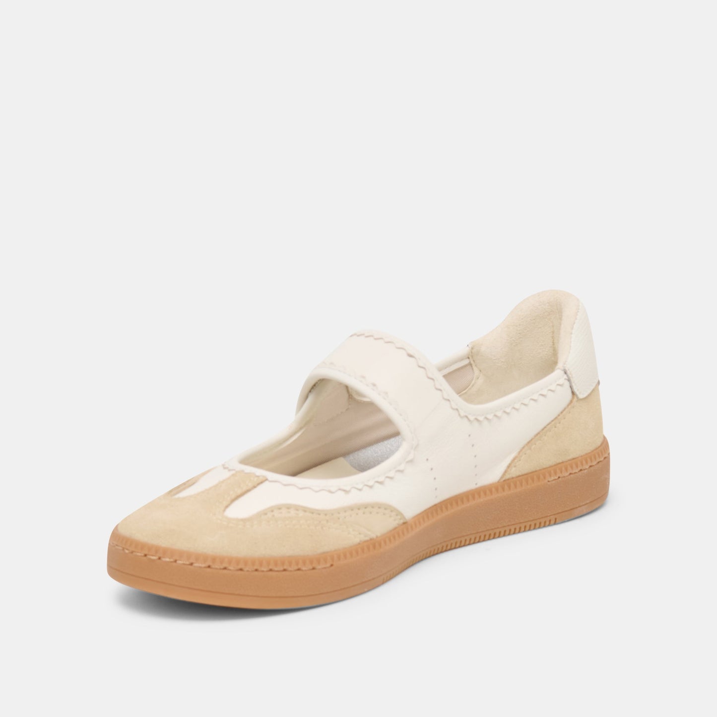 Nanet Ivory Multi Leather Sneakers - Dolce Vita