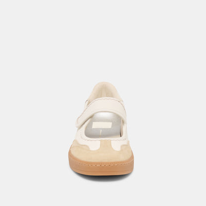 Nanet Ivory Multi Leather Sneakers - Dolce Vita