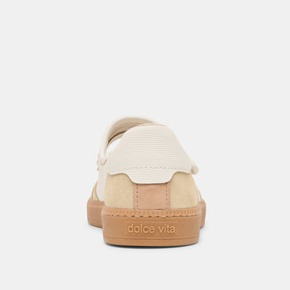 Nanet Ivory Multi Leather Sneakers - Dolce Vita