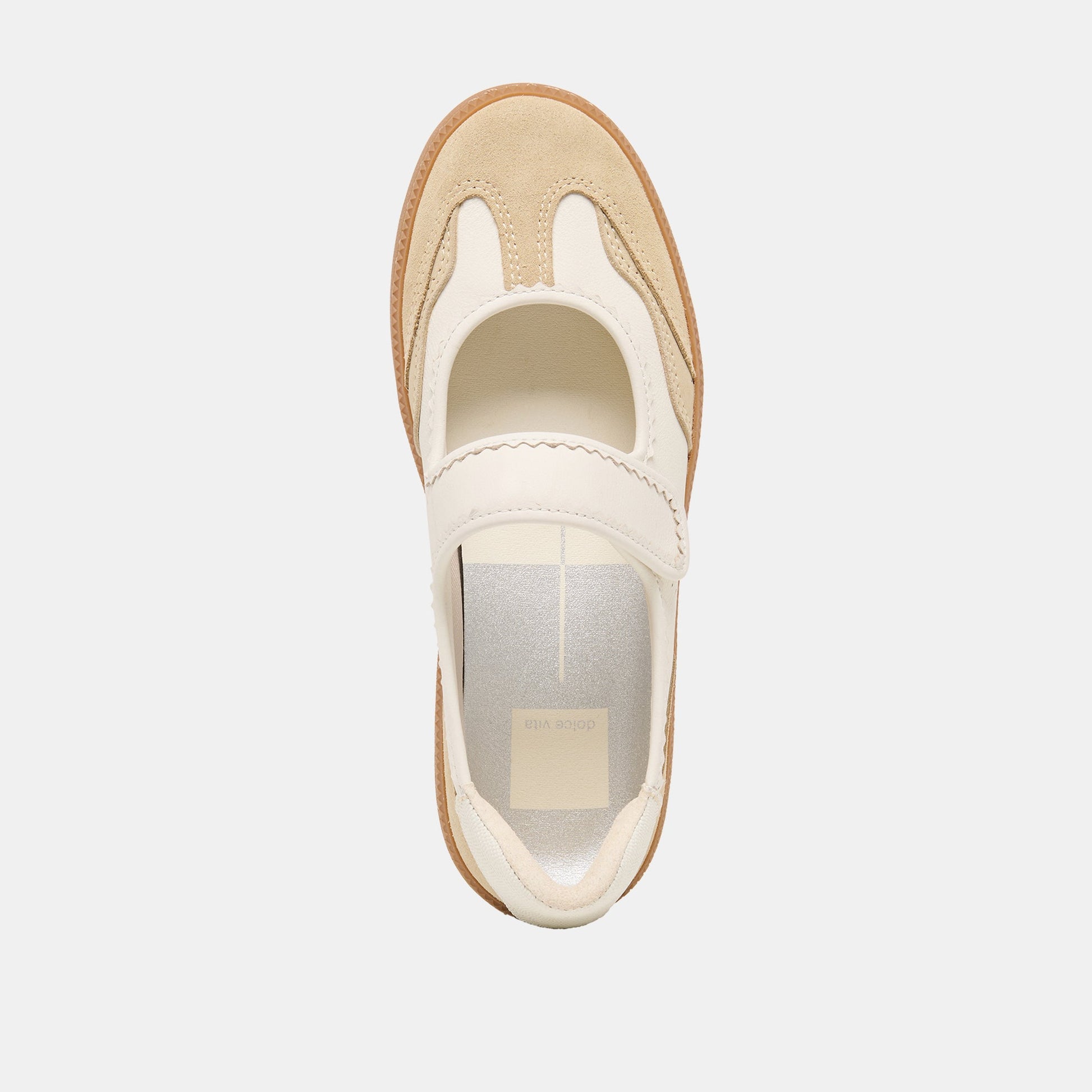 Nanet Ivory Multi Leather Sneakers - Dolce Vita
