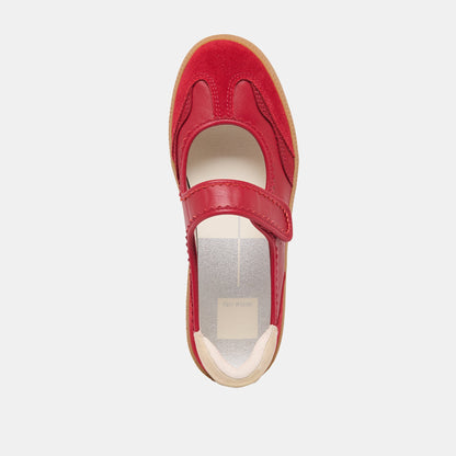 Nanet Crimson Leather Sneakers - Dolce Vita