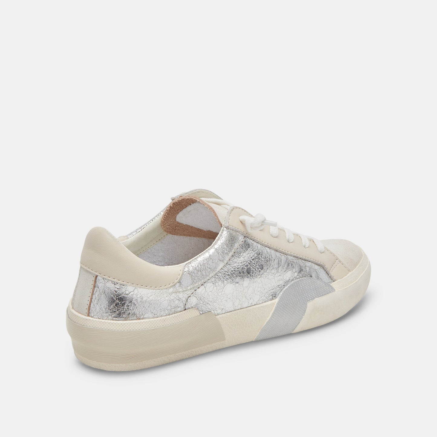 Zina Sneakers Chrome Distressed Leather - Dolce Vita