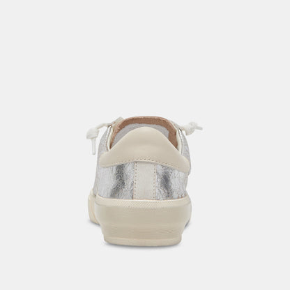 Zina Sneakers Chrome Distressed Leather - Dolce Vita