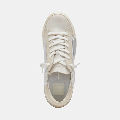 Zina Sneakers Chrome Distressed Leather - Dolce Vita