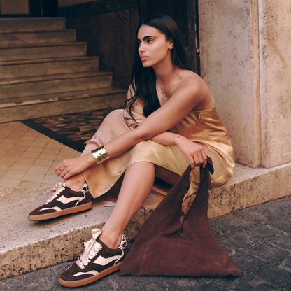 Notice Chocolate Corduroy Sneakers - Dolce Vita