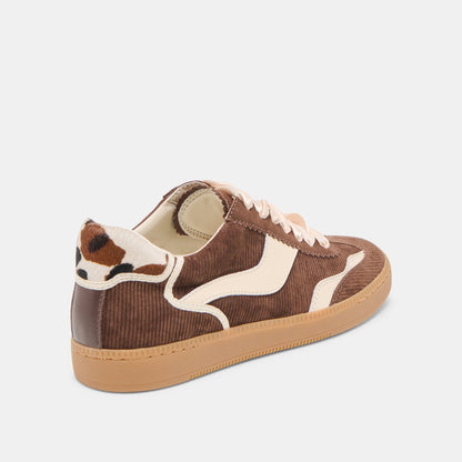 Notice Chocolate Corduroy Sneakers - Dolce Vita