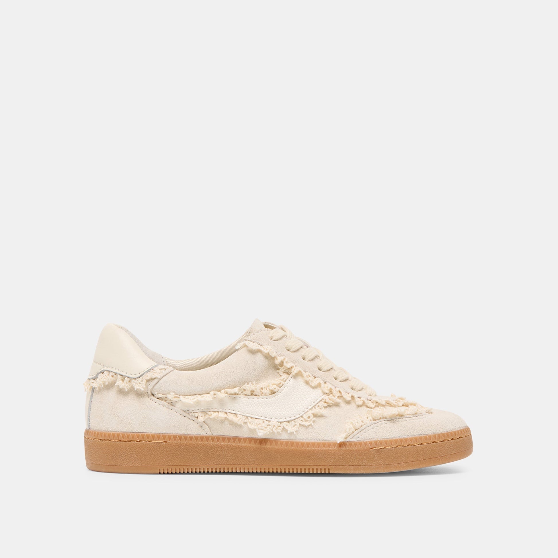 Notice Lace Ivory Suede Sneakers - Dolce Vita