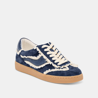 Notice Lace Navy Suede Sneakers - Dolce Vita