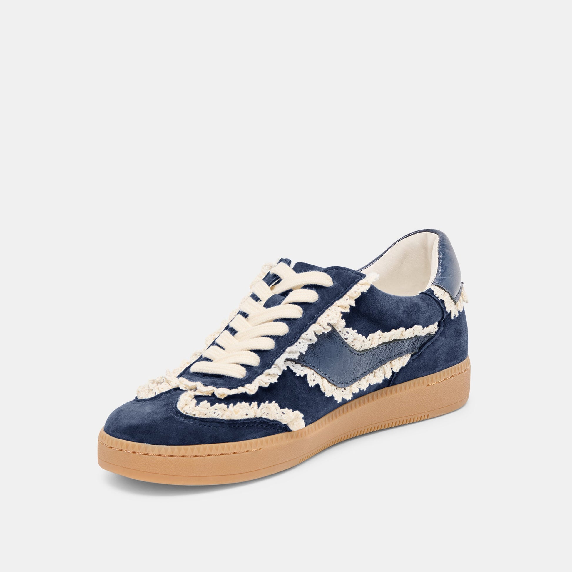 Notice Lace Navy Suede Sneakers - Dolce Vita
