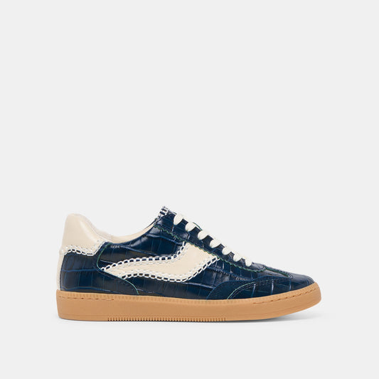 NOTICE STITCH SNEAKERS INK CROCO EMBOSSED LEATHER - Dolce Vita