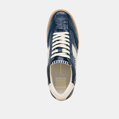 NOTICE STITCH SNEAKERS INK CROCO EMBOSSED LEATHER - Dolce Vita