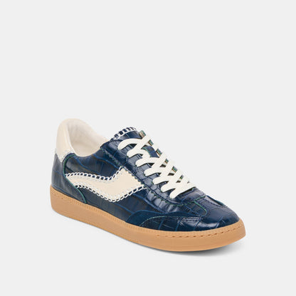 NOTICE STITCH SNEAKERS INK CROCO EMBOSSED LEATHER - Dolce Vita
