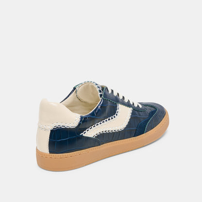 NOTICE STITCH SNEAKERS INK CROCO EMBOSSED LEATHER - Dolce Vita