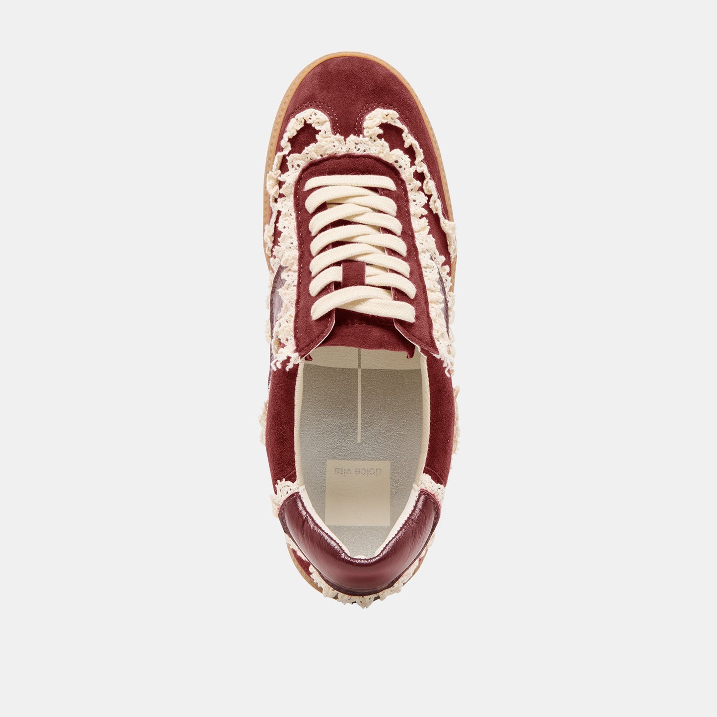 Notice Lace Oxblood Suede Sneakers - Dolce Vita