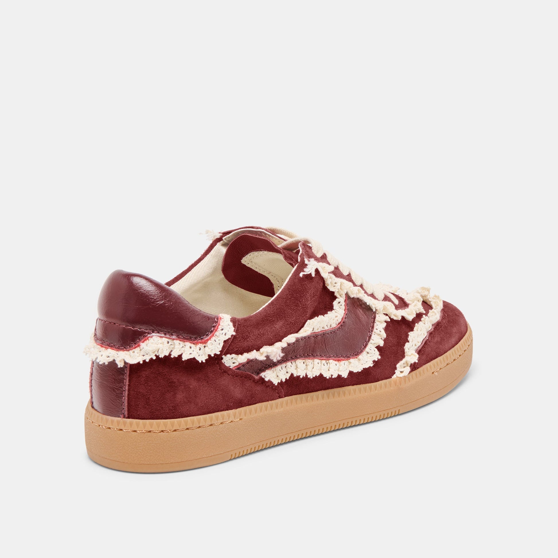 Notice Lace Oxblood Suede Sneakers - Dolce Vita