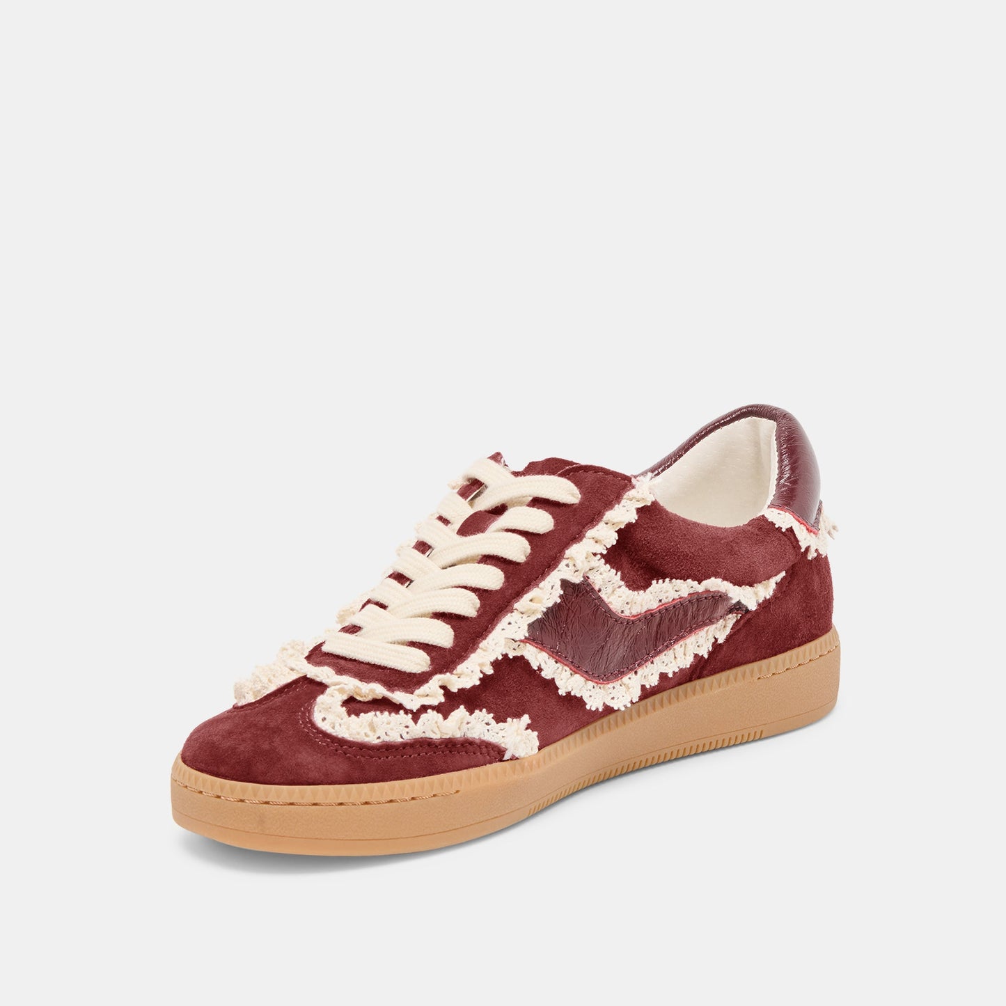 Notice Lace Oxblood Suede Sneakers - Dolce Vita