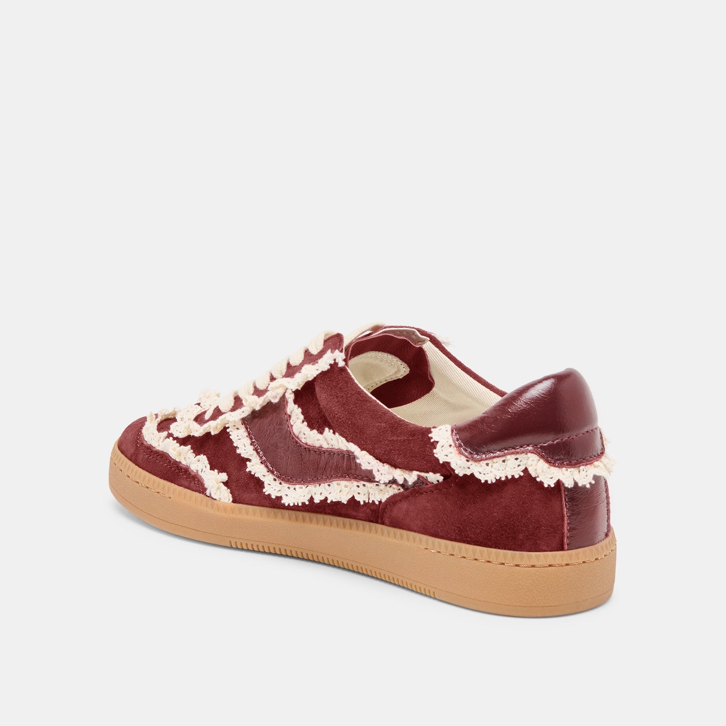 Notice Lace Oxblood Suede Sneakers - Dolce Vita