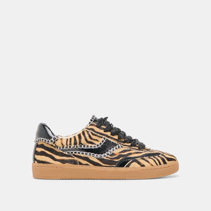 Notice Stitch Tiger Calf Hair Sneakers - Dolce Vita