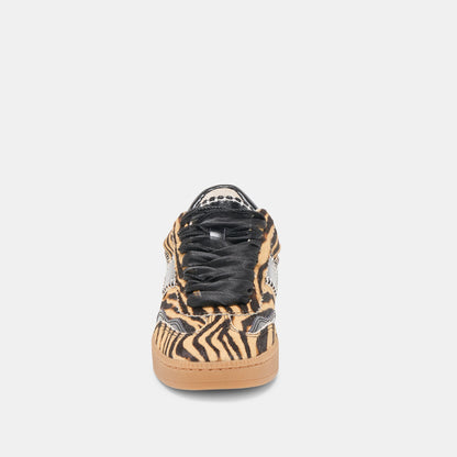 Notice Stitch Tiger Calf Hair Sneakers - Dolce Vita