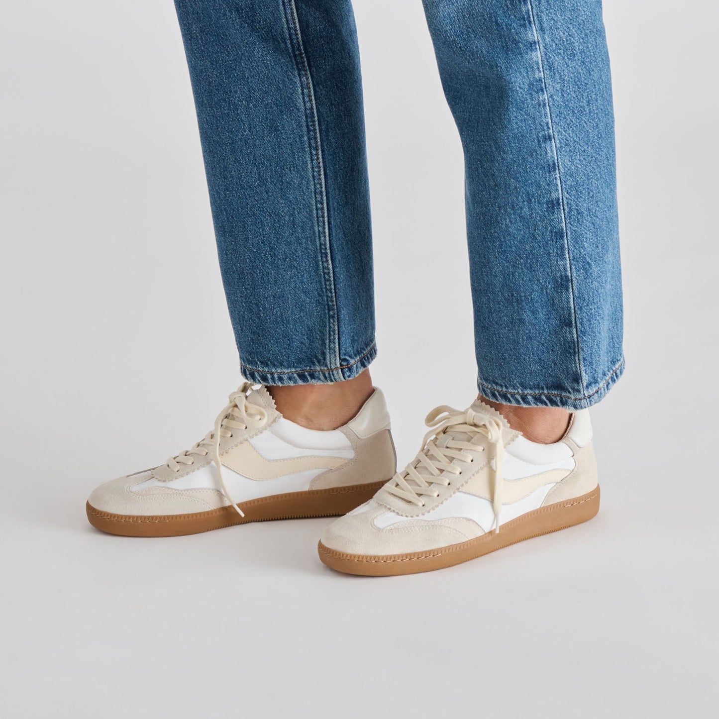 Notice White Dune Nylon Sneakers - Dolce Vita