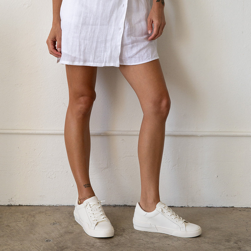 Zina 306 Sneakers White Recycled Leather - Dolce Vita