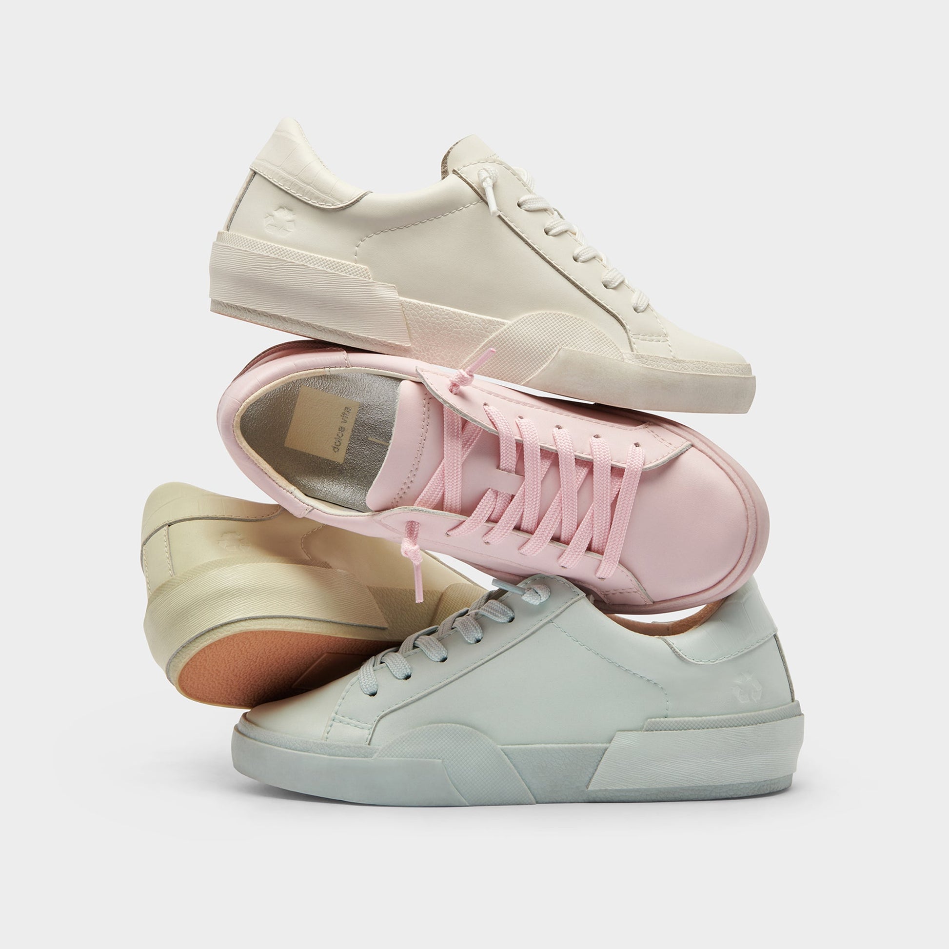 Zina 306 Sneakers White Recycled Leather - Dolce Vita