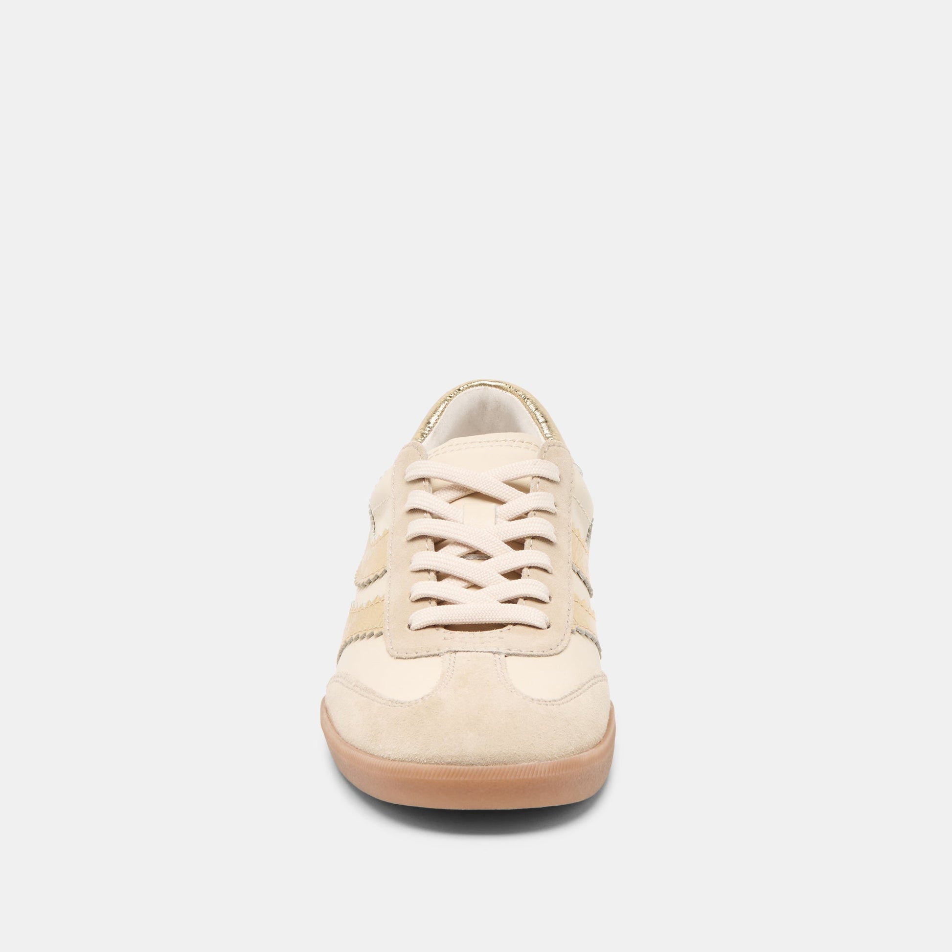 Merit White Gold Leather Sneakers - Dolce Vita