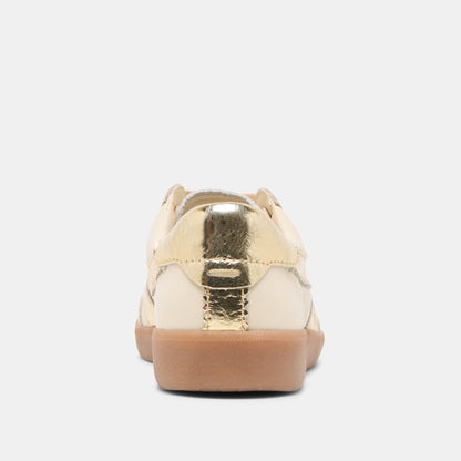 Merit White Gold Leather Sneakers - Dolce Vita