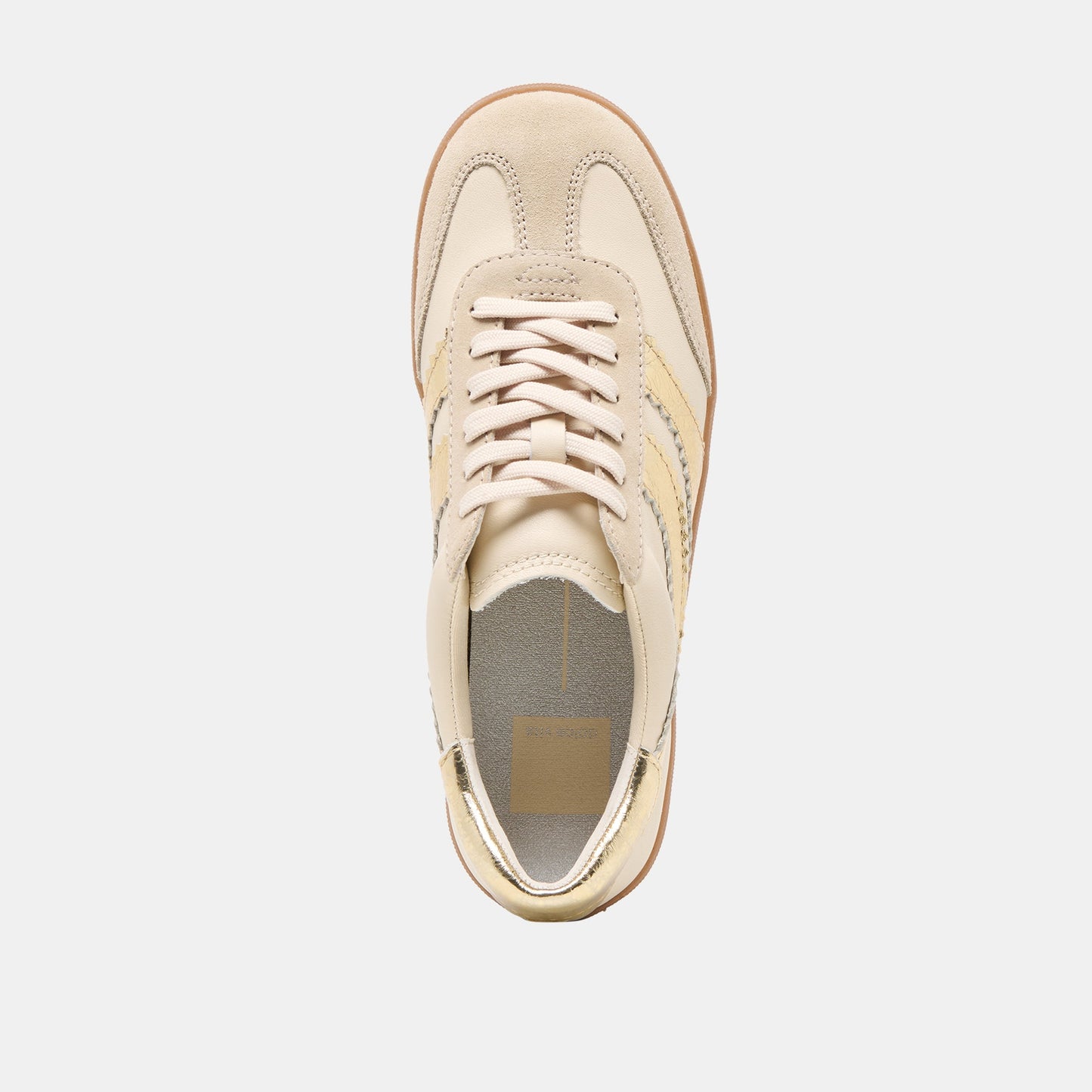 Merit White Gold Leather Sneakers - Dolce Vita