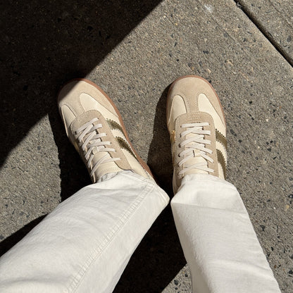 Merit White Gold Leather Sneakers - Dolce Vita
